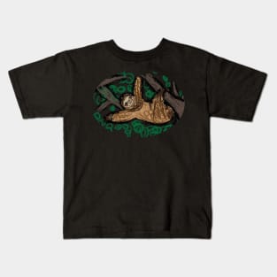 Sloth Artwork Kids T-Shirt